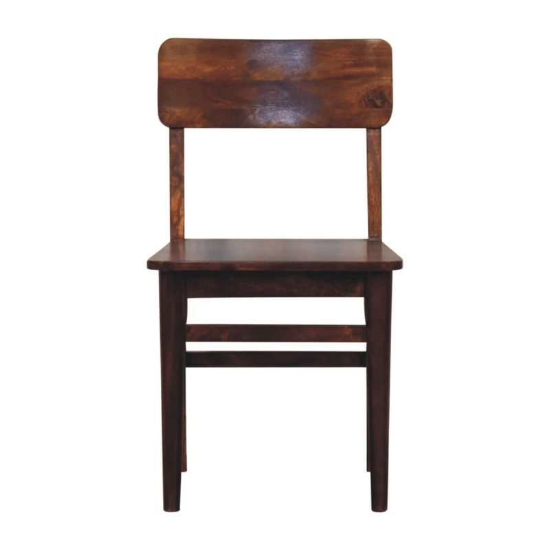 Farleigh Chestnut Finish Dining Chair The Farleigh is a fine dining chair, made from strong Mango wood, and finished in a warm chestnut stain.
