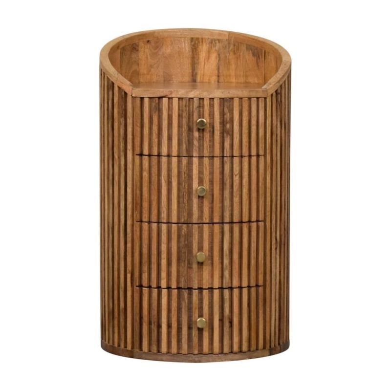 A real eye catching cabinet in our Stockholm range with a useful top shelf which can be used for display. 