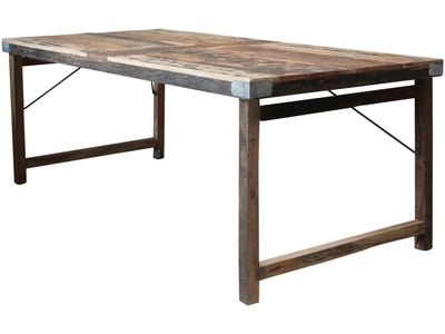 The Grimaud Feast Table is made from re-cycled wood of thick planks and finished in a natural finish.