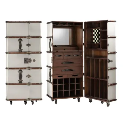 The Stateroom White Bar Cabinet