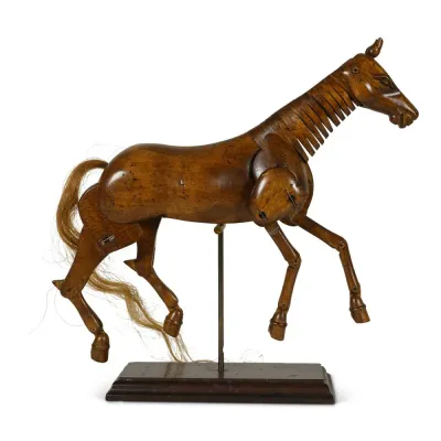 Wooden Carved Artists Horse