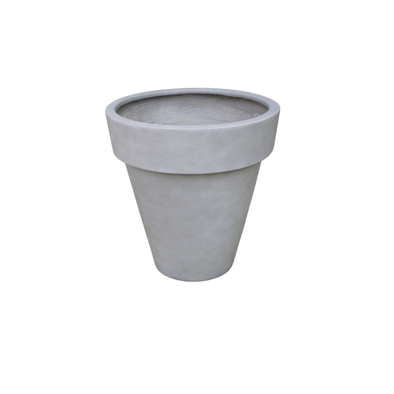 A slightly smaller  version of our Feldspar Clay Flowerpot at 37 cm.