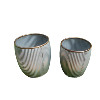 Made from metal, these are top of the range garden planters, and will add class to your patio.