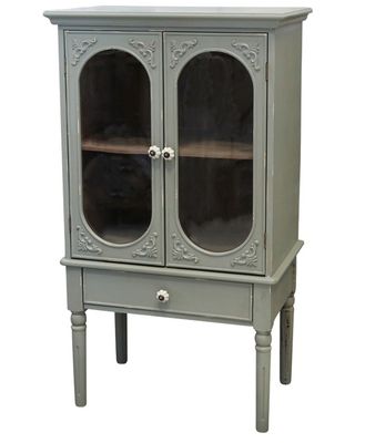 French Style Display Cabinet with Drawer on Legs