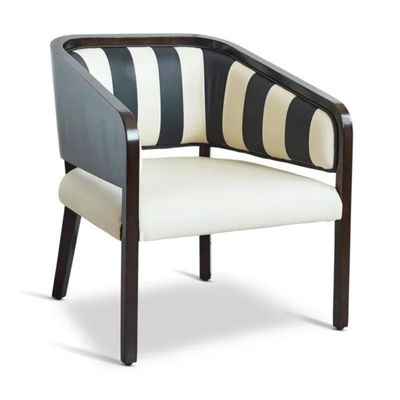 The Martini Chair (Black White Stripe)