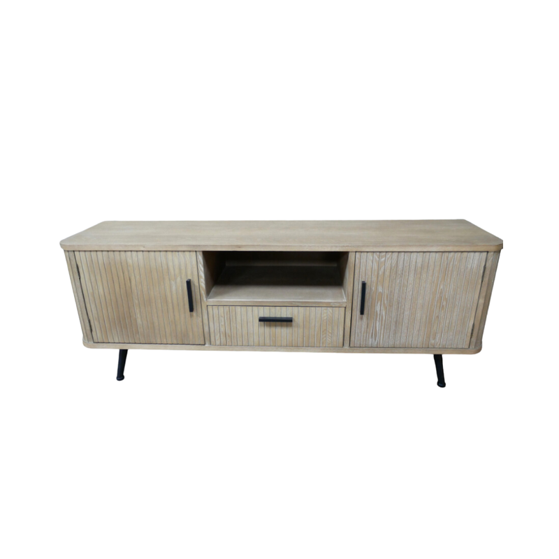 Beautifully made from Fir Wood and MDF, this Astoria Media Unit looks good in your home.