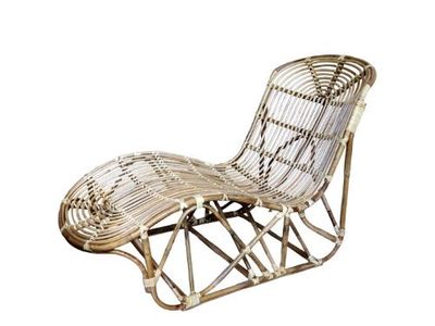 Bamboo Natural Finish Sun Lounger