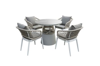 Garden Furniture Chairs and Table with Seating Cushions