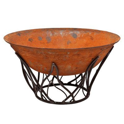Rustic Recycled Flame Fire Pit
