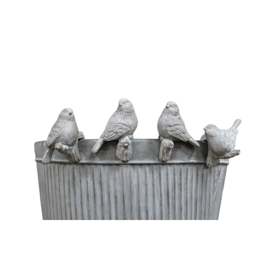 Grey Stone Bird Pot Hangers