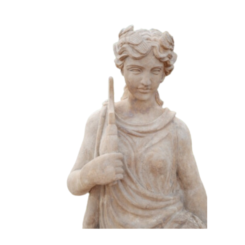 Lady With Sickle Carved Stone Statue Lady With Sickle Carved Stone Statue