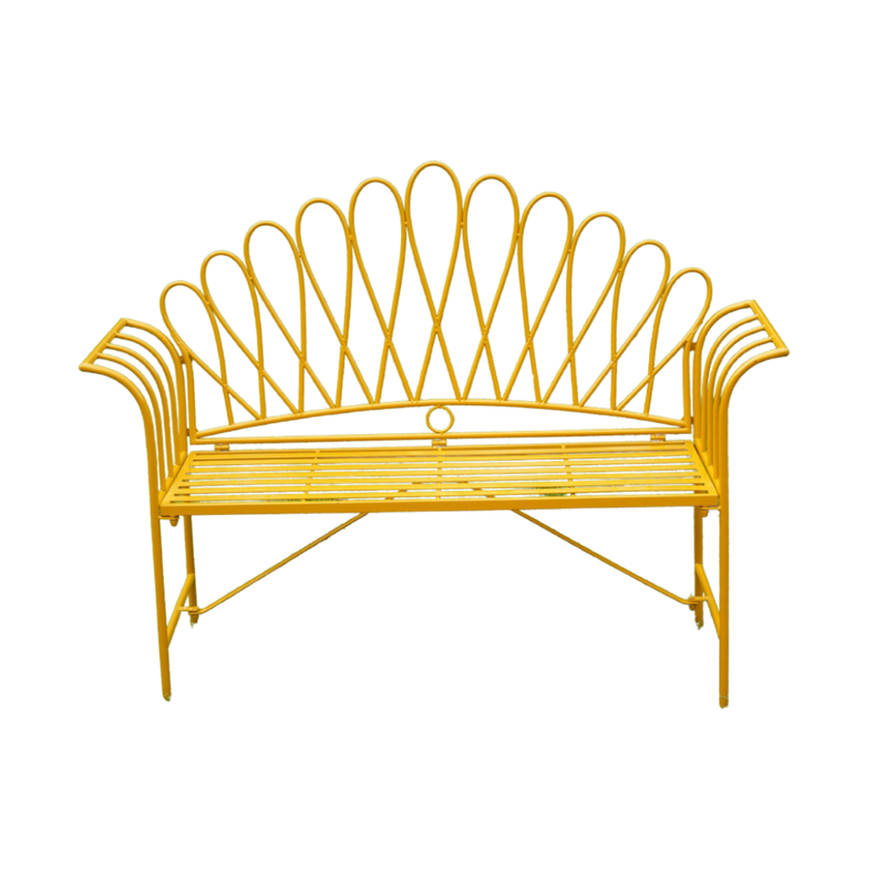 You have to smile your best summer smile whenever you see this Sunshine Festival bench.