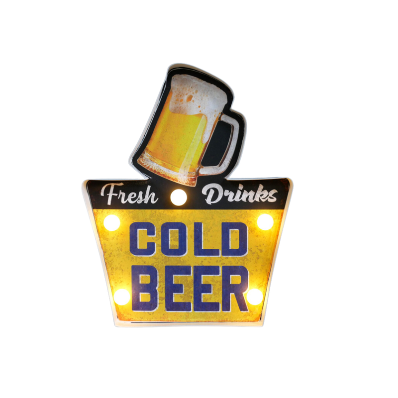 Light Up Cold Beer Sign