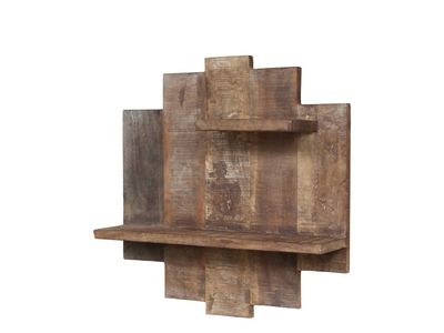 Recycled Reclaimed Wooden Plank Wall Shelf