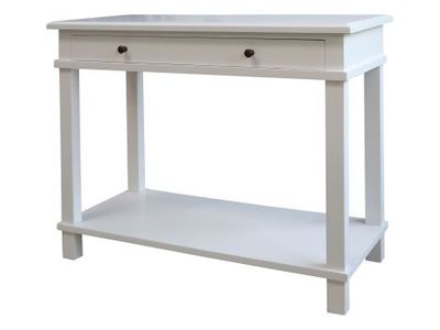 White Finish Service Table