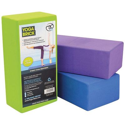 Yoga Bricks - Lime, Purple and Blue