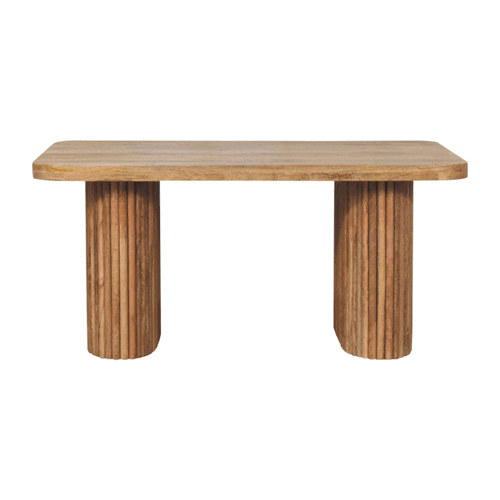 Roxanne media Unit
Natural oak effect finish. It is a sturdy piece featuring a thick ridged base.
Gif showing all elevations