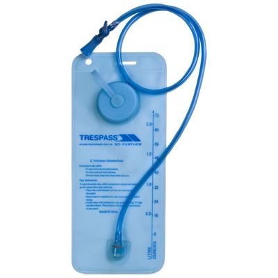 Trespass Water Bladder
bag with drinking tube.  Blue Finish