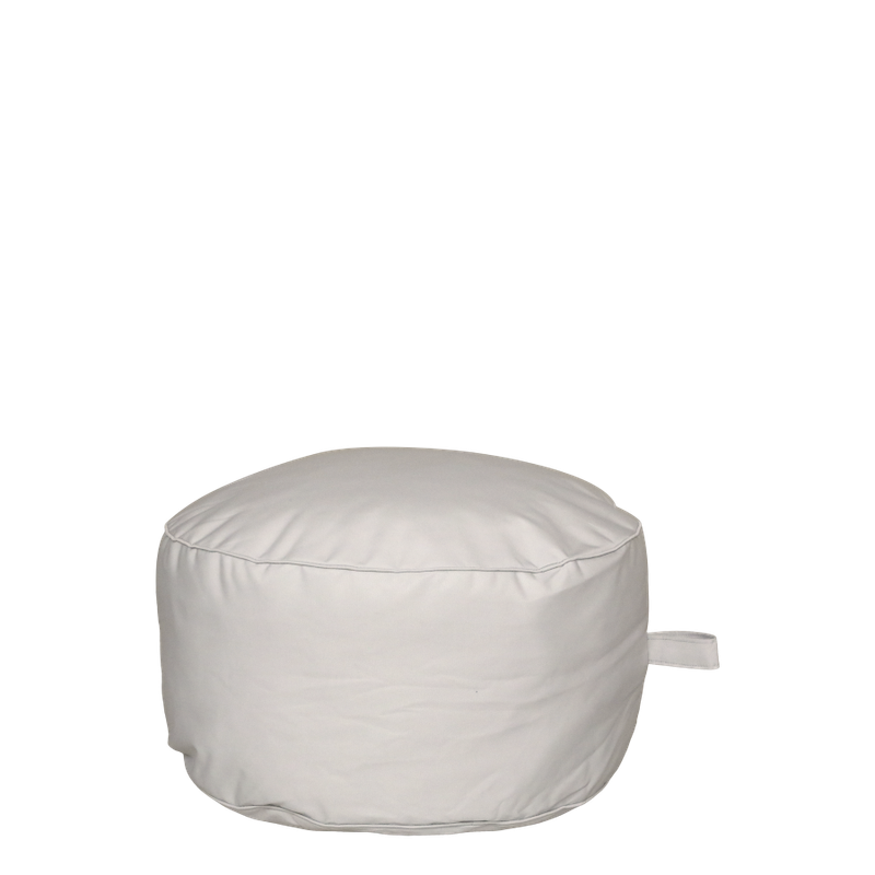 Soft Cushion Pouffe in Beige Finish