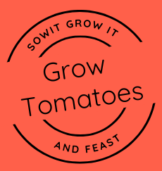 Sow It, Grow It and Feast! Grow Tomatoes Seed Pack SowItGrowItandFeast.
Grow Tomatoes.
Circular Stamp Logo on Clay Orange Background