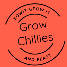 Sow It, Grow It and Feast! Grow Chilli Plants Seed Pack SowItGrowItandFeast.
Grow Chillies
Circular Stamp Logo on Clay Orange Background