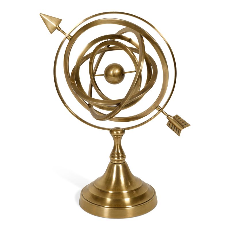 A brass finish Arrow Armillary of the style used by 2nd Century Astronomers and Mathematicians, making a fine centrepiece or display 
