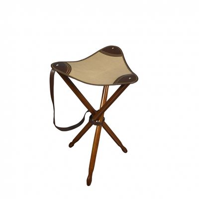 Tripod Stool
Honey and Brown Finish with leather straps
