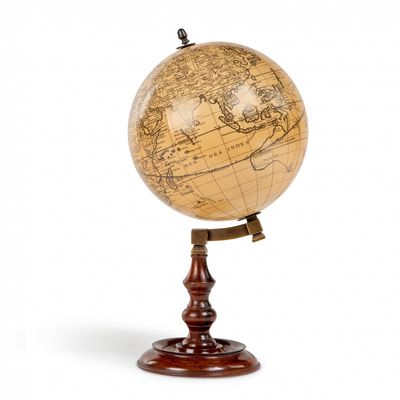 This is a really historically interesting globe showing the world as the French saw it during their time of exploration in the days of Marie Antoinette, 