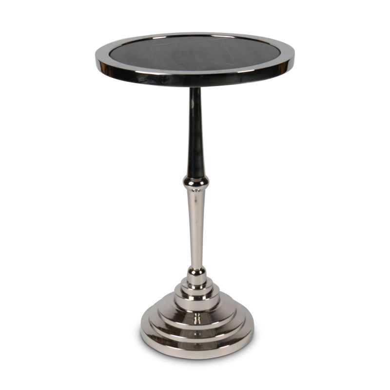 This is the Martini Table in a black and silver finish that suits your bar perfectly, or looks good in any corner position.