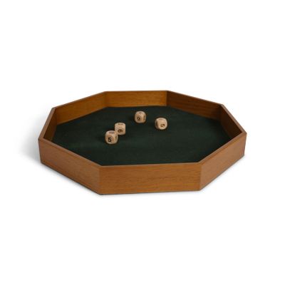 No more arguments with this walnut dice tray. It will make any more enjoyable.