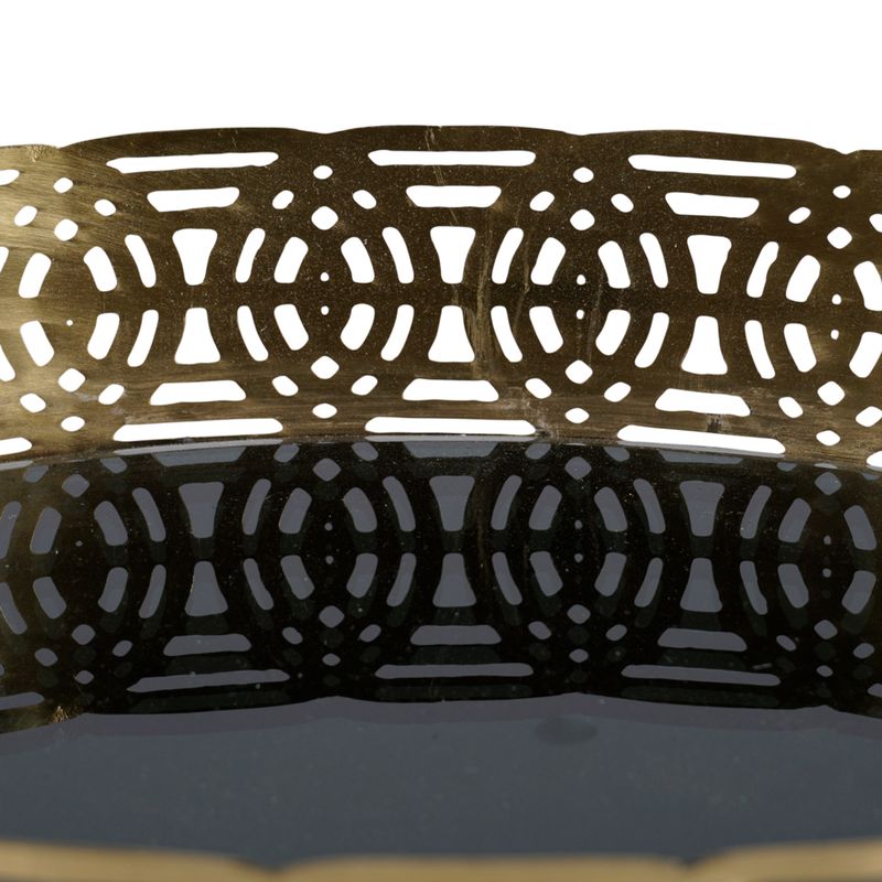 See the beautiful metalwork on the tray