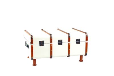 The rear view of the Stateroom Trunk Table