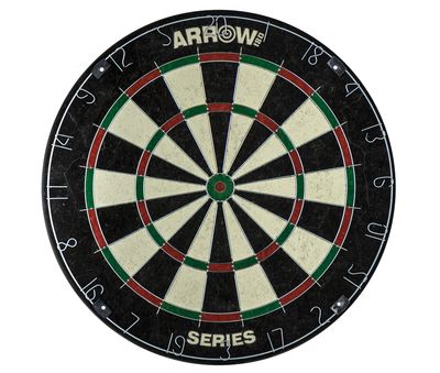The perfect dartboard set for the whole family, a proper bristle dartboard and two sets of steel darts for immediate play. 
