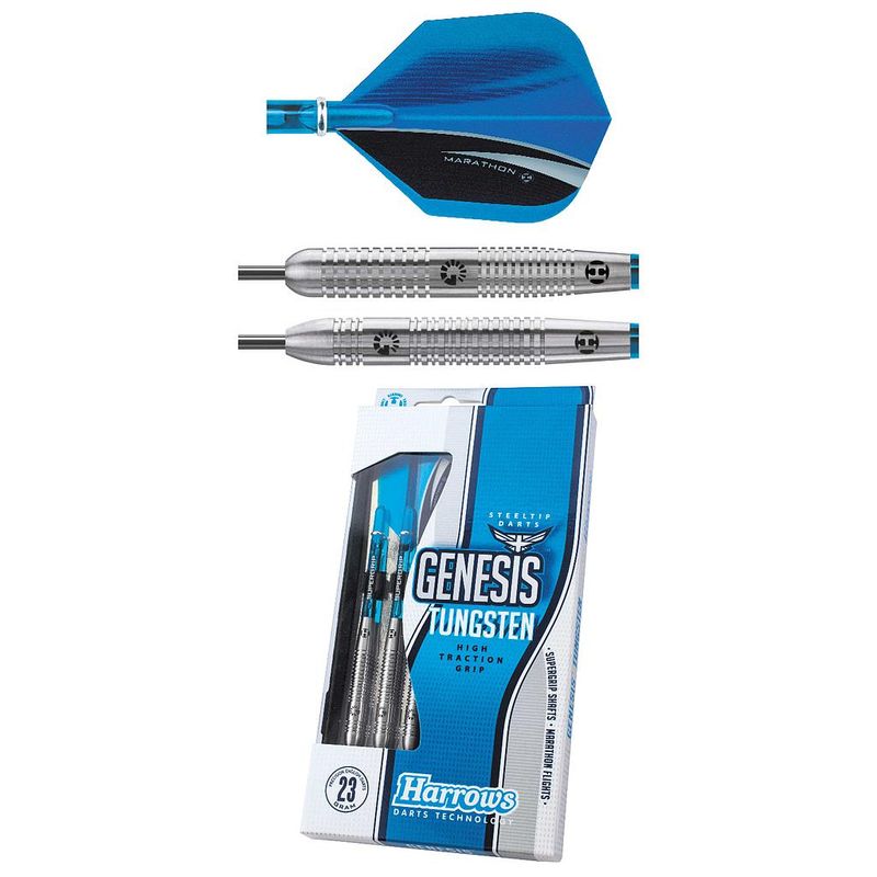 Harrows Genesis Tungsten Darts
Blue Silver Finish