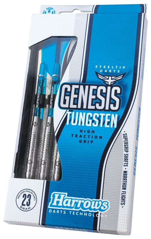 Harrows Genesis Tungsten Darts
Blue Silver Finish