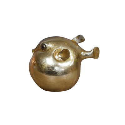 Attractive golden fish in the style of a puffer fish- but we thought calling it a bloater sounded better!
And whats more, you get two for your money, and fishy gets a friend!
Makes an excellent display
12 cm tall.