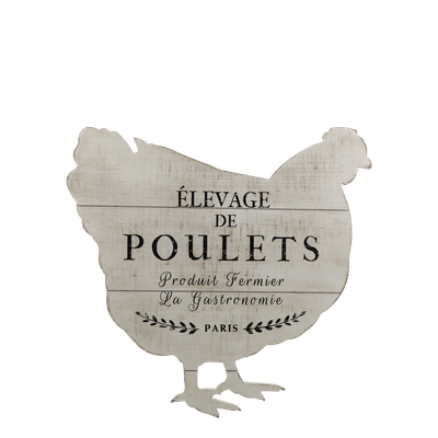 Brighten your kitchen tastefully with this lovely pinewood chicken shaped decor.