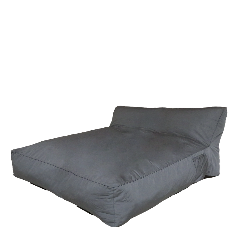 Bring a whole new dimension to outdoor leisure. 
When you just want to comfortably laze outdoors, what more could you want but an outdoor bed?
And with this lazyday double bed, who cares if those household chores have to wait for a while longer? 
Dimensions: H 65 x L 160 x W 140 cm (seat height is 38cm)  Waterproof, with Coal finish.