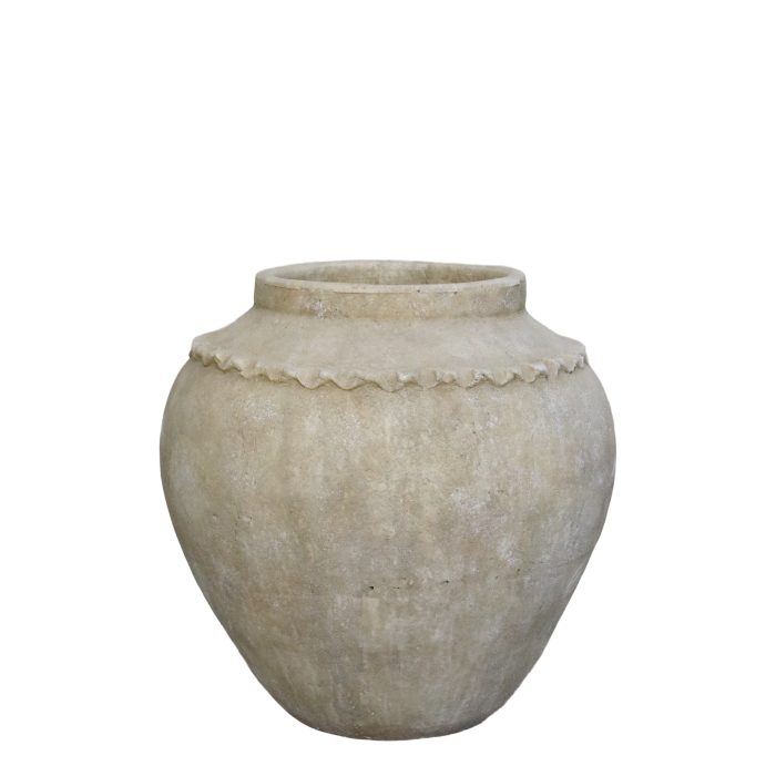 When only the best will do, this beautiful terracotta planter certainly fits the bill. It comes in this lovely natural stone colouring and will be the centrepiece of your patio or seating area.
A good 53 cm height