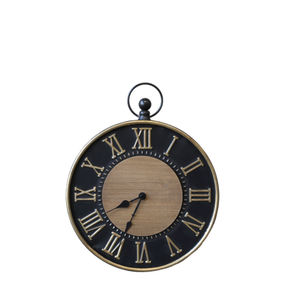 Such a beautiful wall clock in black colouring and in the style of a pocket watch.
