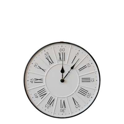 See the classic clean lines on our Portland Wall Clock which has a 35 cm diameter.