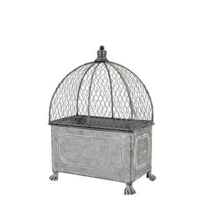 Garden Planters
Image: Zinc Rectangular Planter on Feet with Cage 