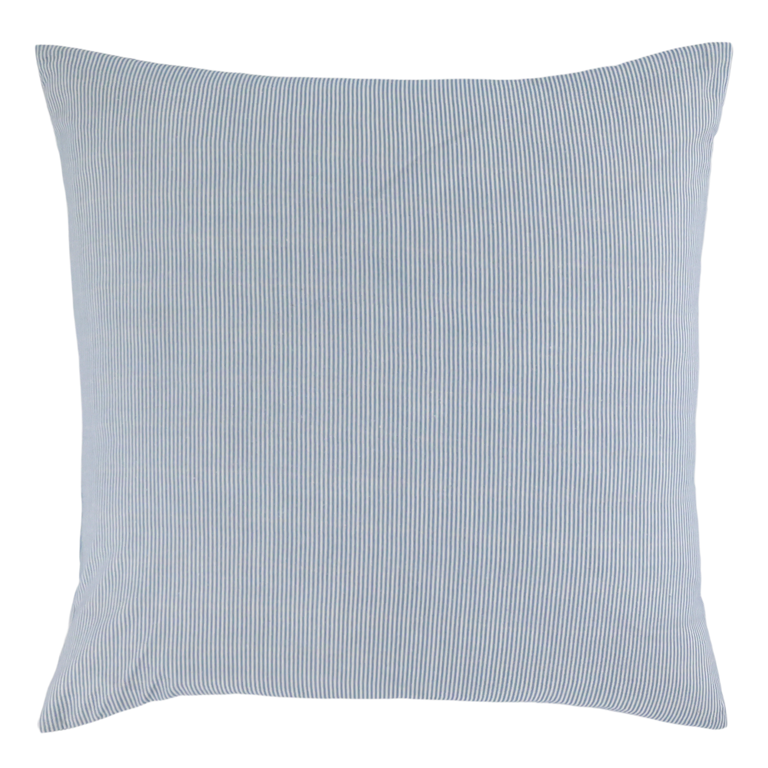 Chic Cushion on Sky Blue and White Milk Boy Stripes