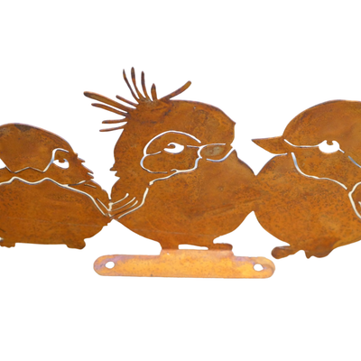 Just screw down the baseplate and the five birds will sit nicely