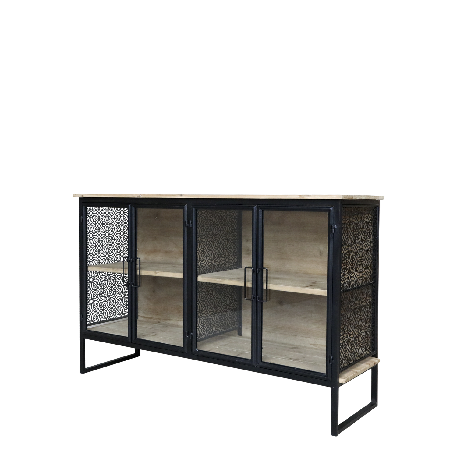 The Avon Display Sideboard has the Avon decorative side panels and glazed front doors 