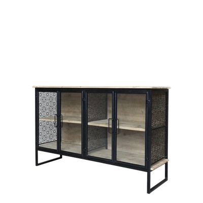 The Avon Display Sideboard has the Avon decorative side panels and glazed front doors 