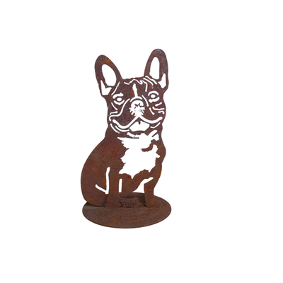 Rusty Dog Garden Stake (French Bulldog)