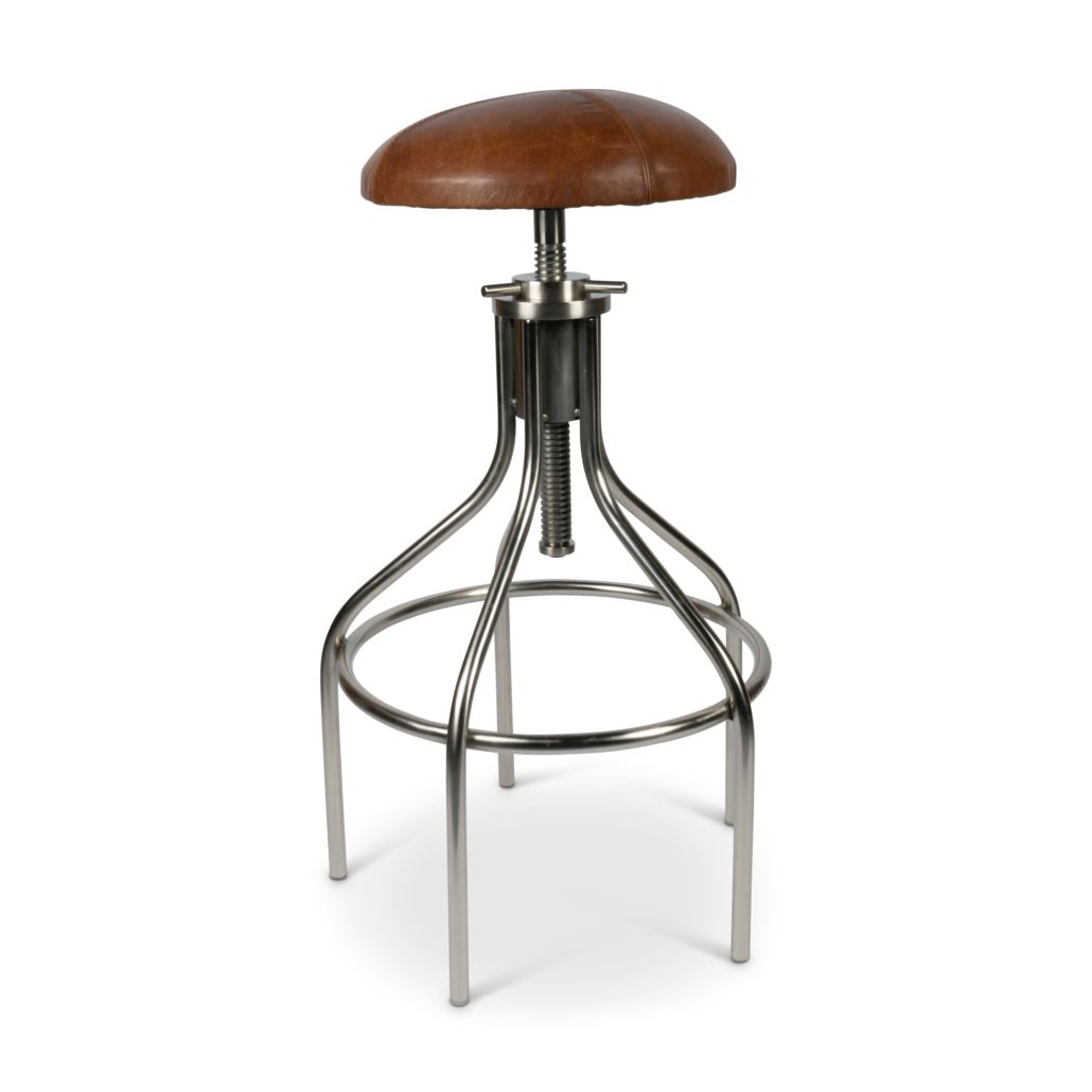 A very attractive stool in the style of the speakeasy bars of the twenties. 