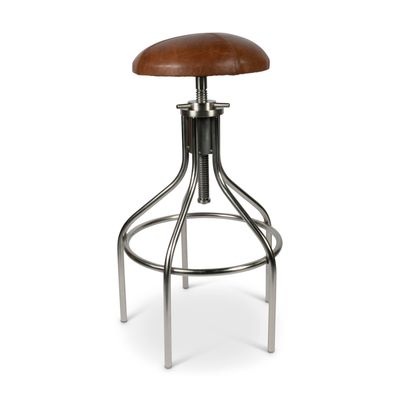 A very attractive stool in the style of the speakeasy bars of the twenties. 