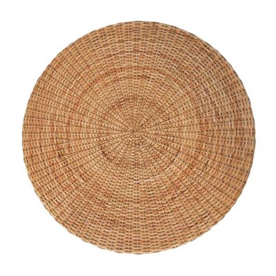 Blend organic texture with sculptural form. Expertly handcrafted natural woven finish. 